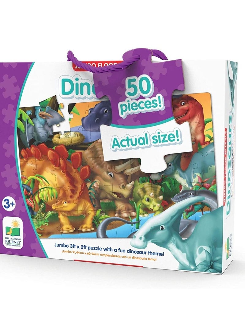 THE LEARNING JOURNEY - 50-Piece Jumbo Floor Puzzles Dinosaurs - Image 1