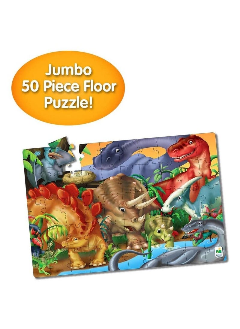 THE LEARNING JOURNEY - 50-Piece Jumbo Floor Puzzles Dinosaurs - Image 1