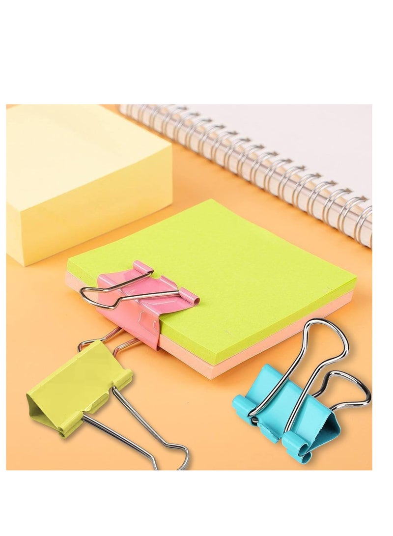 Terabyte 2 Inch Extra Large Binder Clips (24 Pack), Assorted Colors, Colored Jumbo Paper Clips, Big Paper Clamps, Binder Clips Large Size for Home, School and Office Supplies - Image 4