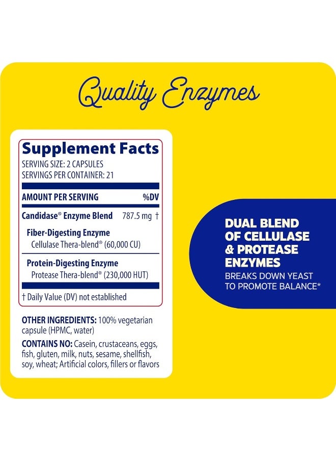 ENZYMEDICA - Enzymedica Candidase, 42 Count - Image 1