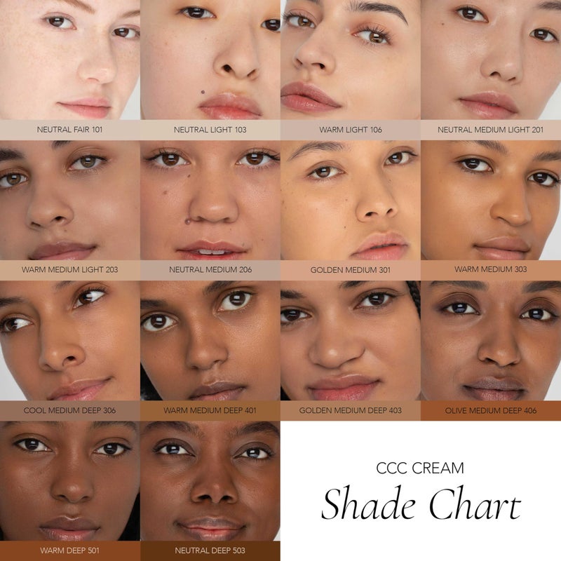 CLE Cosmetics CCC Cream (Neutral Medium Light 201 / SPF 50) - Color Correcting With Sunscreen - Lightweight, Hydrating Foundation - BB & CC Hybrid - Light to Medium Coverage - 1 fl oz - Image 3