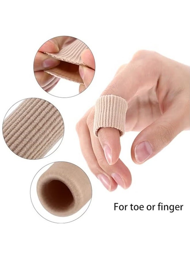 اتش واي 24 قطعة أنابيب اصبع القدم، اصبع القدم وسادة أنبوب منصات الذرة لأصابع القدم الأكمام لينة هلام واقيات للوسائد بثور الذرة النسيج أصابع القدم والأصابع (3 الحجم) - Image 3