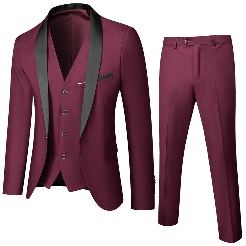 Autumn Explosions Men'S Business Casual Suit Men'S Wedding Groom Dress Hall Slim-Fit Suit Men - Image 3