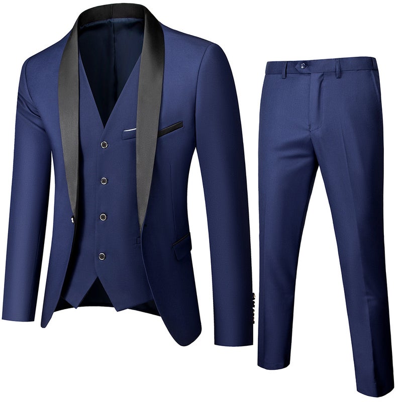 Autumn Explosions Men'S Business Casual Suit Men'S Wedding Groom Dress Hall Slim-Fit Suit Men - Image 5