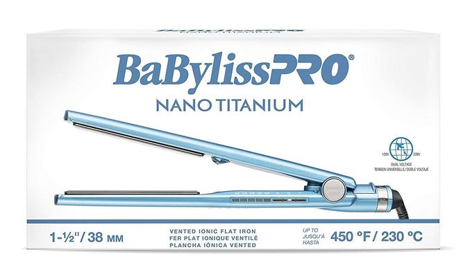 BaBylissPRO Nano Titanium Ionic Flat Iron Hair Straightener, 1 1/2" Hair Straightener Iron For Smooth, Shiny, Frizzfree Hair And All Hair Types - Image 2
