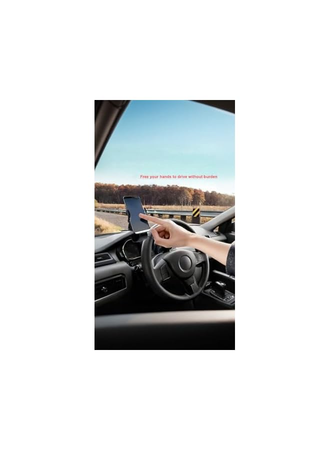 S-TOP Universal Car Phone Holder, Adjustable Dashboard Mount for GPS & Smartphones - Secure Clip-On Design Fits All Devices - Image 3