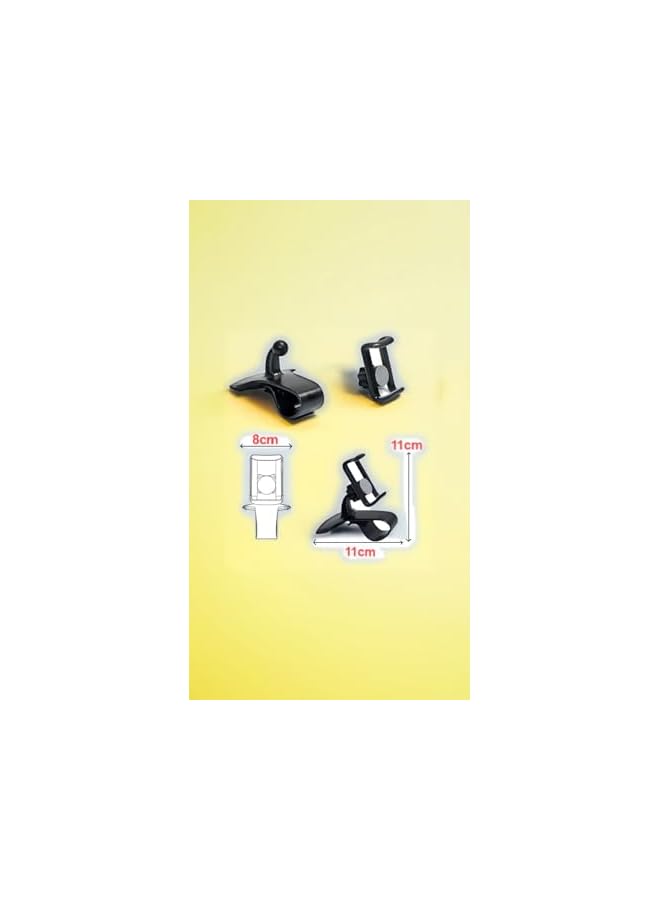 S-TOP Universal Car Phone Holder, Adjustable Dashboard Mount for GPS & Smartphones - Secure Clip-On Design Fits All Devices - Image 4