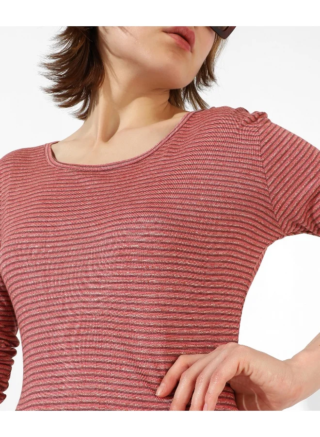Pinacolada  Women's Pink Striped Regular Fit Dress for Women | Best Price UAE