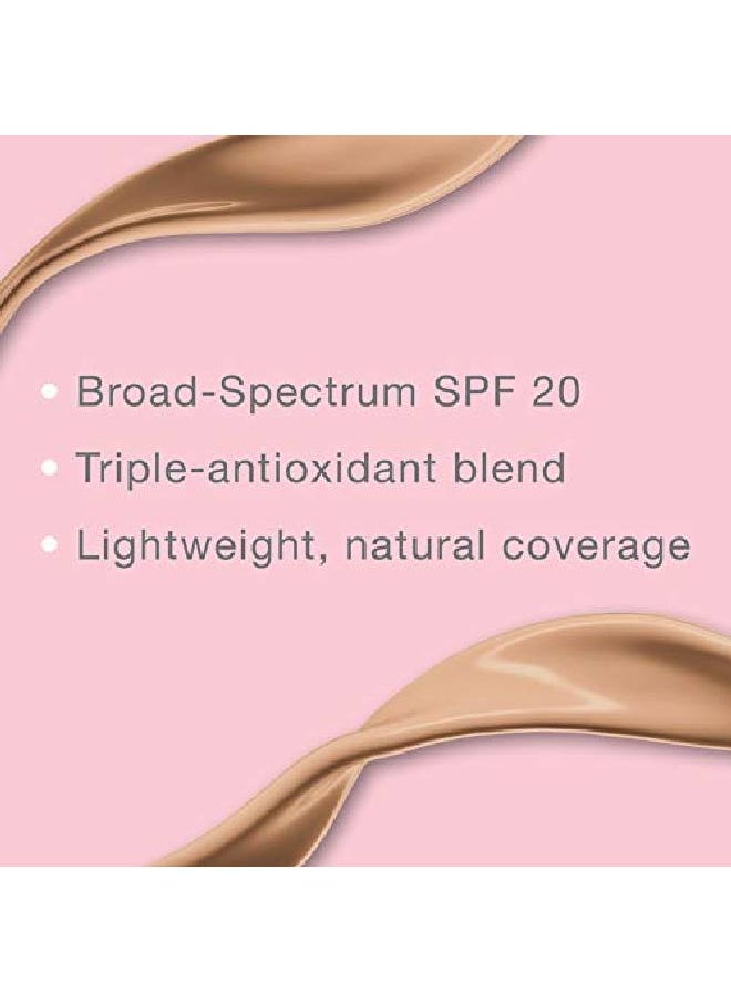 Neutrogena Healthy Skin Liquid Makeup Foundation Broad Spectrum Spf 20 Sunscreen Lightweight & Flawless Coverage Foundation With Antioxidant Vitamin E & Feverfew 135 Chestnut 1 Fl. Oz  - Image 4