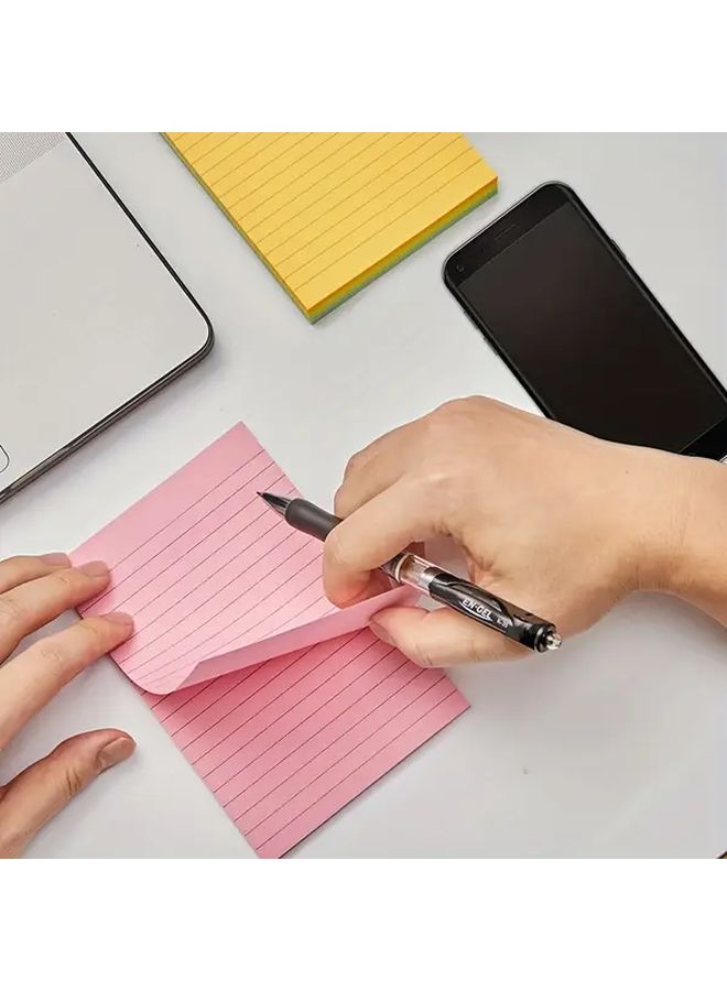 6 Large Lined Sticky Notes 4x6 Light Blue 46 Sheets Per Pad Bulk Pack - Image 4