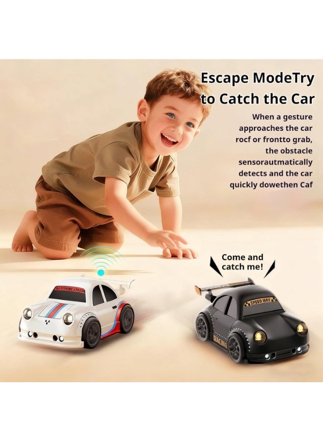M.A&F's Small RC Car,Radio Controlled Car Toy - High Speed 4WD 2.4G 360° Rotation Drift RC, Vehicles with LED Lighting and Sound for Kids (Black) - Image 4