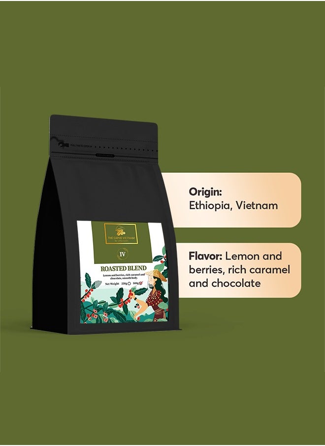 The Caphe Vietnam Roasted Blend Premium Whole Beans Coffee - 1 KG | Ethiopian Arabica + Vietnamese Robusta | Premium Whole Coffee Bean  - Image 4