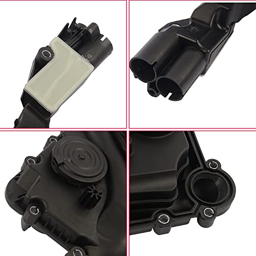 Flynsu Crankcase Vent Valve Oil Separator Replacement for 2012-2017 Audi Q5 A6 C6 A5 Q7 3.0L CGWA CGWD Part # 06E103547F 06E103547Q Flynsu - Image 3