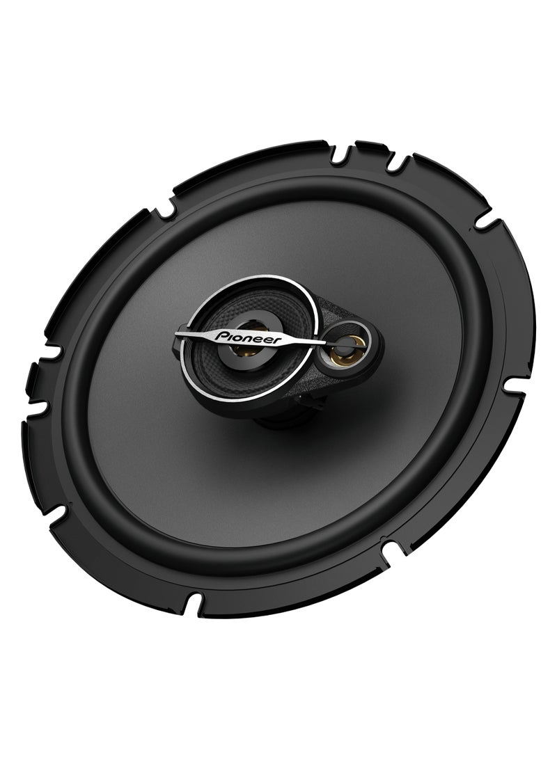 TS-A1678S Round Car Speaker Kit 320 Watt 6.5 Inch 16.5 cm 70 RMS 3 WAY 4 Ohm 37 Hz to 31 kHz 48mm 147mm