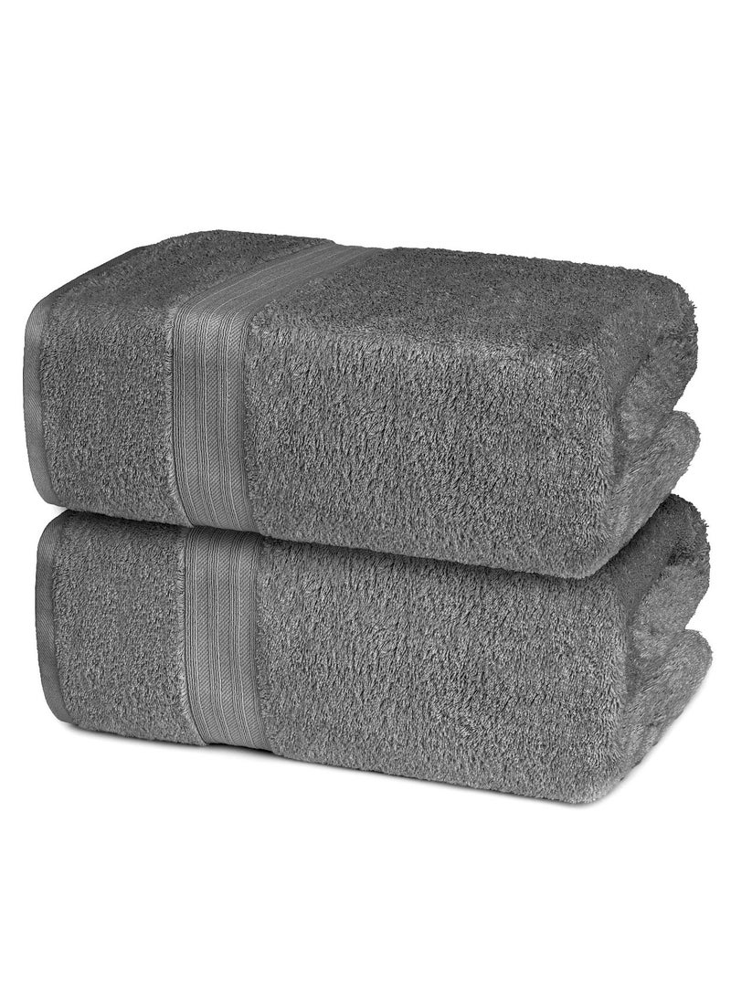 CLEANUP TOWELS Cleanup Towels Set of 02 Bath Sheets. Size 90x170 Cm. Durable Quality With Excellent Color Options Specially Designed To Match Your Washroom And Home As You Desire. Well Absorbant Durable Lasts Long. 550 + GSM Guranteed.  - Image 1
