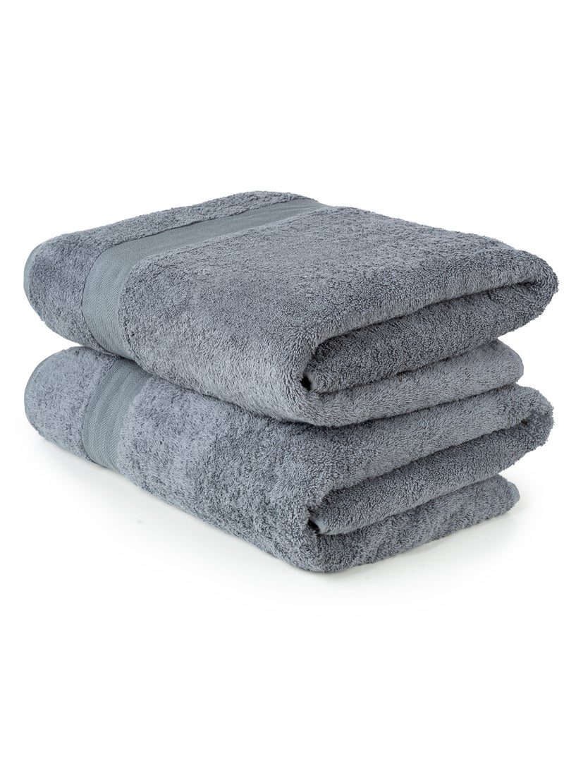 CLEANUP TOWELS Cleanup Towels Set of 02 Bath Sheets. Size 90x170 Cm. Durable Quality With Excellent Color Options Specially Designed To Match Your Washroom And Home As You Desire. Well Absorbant Durable Lasts Long. 550 + GSM Guranteed.  - Image 4