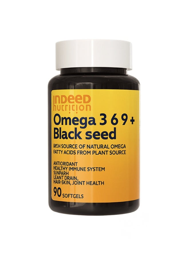 أوميجا 3-6-9 من إنديد نيوترشن + زيت الحبة السوداء – أحماض دهنية أساسية من مصادر نباتية