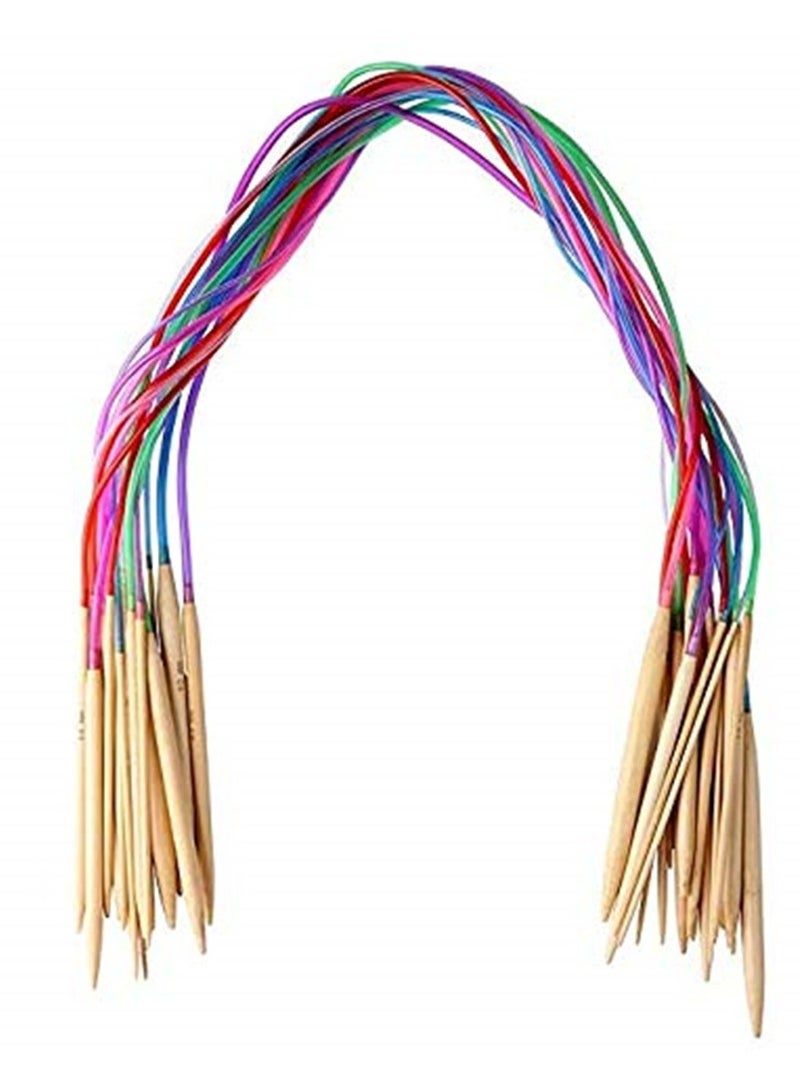 طقم إبر حياكة دائرية من الخيزران - Image 5