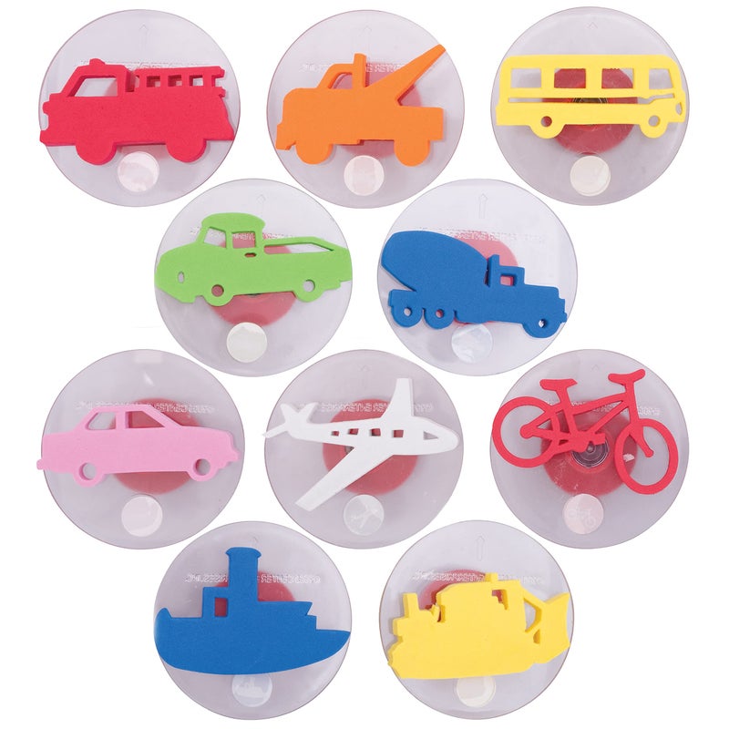 READY 2 LEARN Giant Stampers Transportation Vehicles Set 1 Set of 10 Easy to Hold Foam Stamps for Kids Arts and Crafts Stamps for Displays Posters Signs and DIY Projects - Image 3