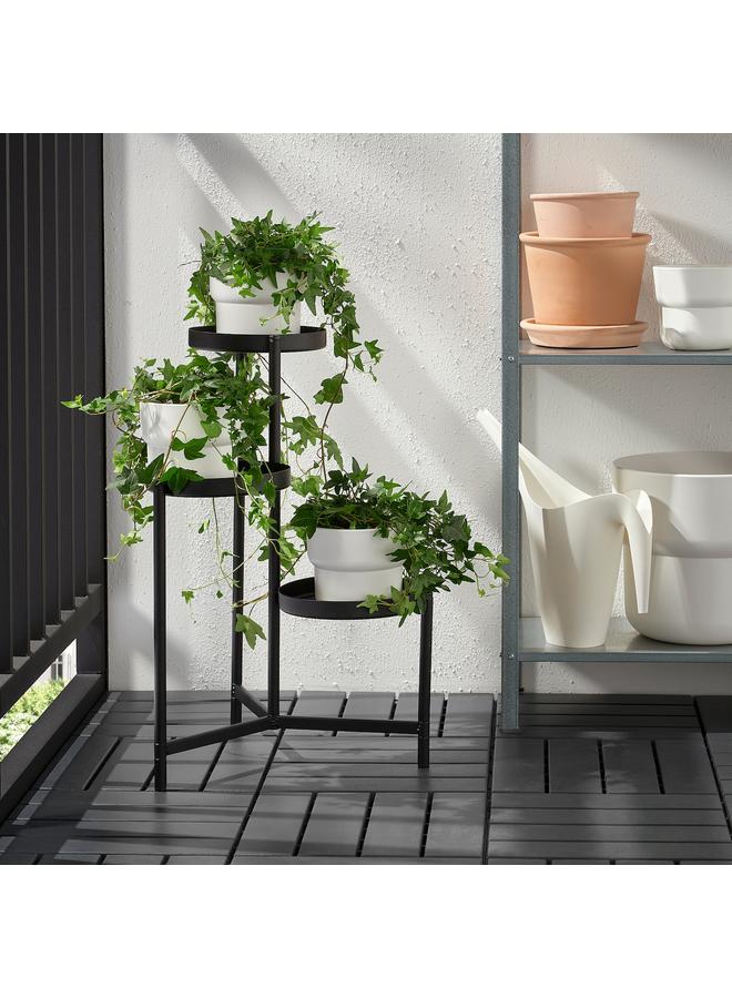 Zaboon Plant stand, in/outdoor black, 58 cm - Image 4