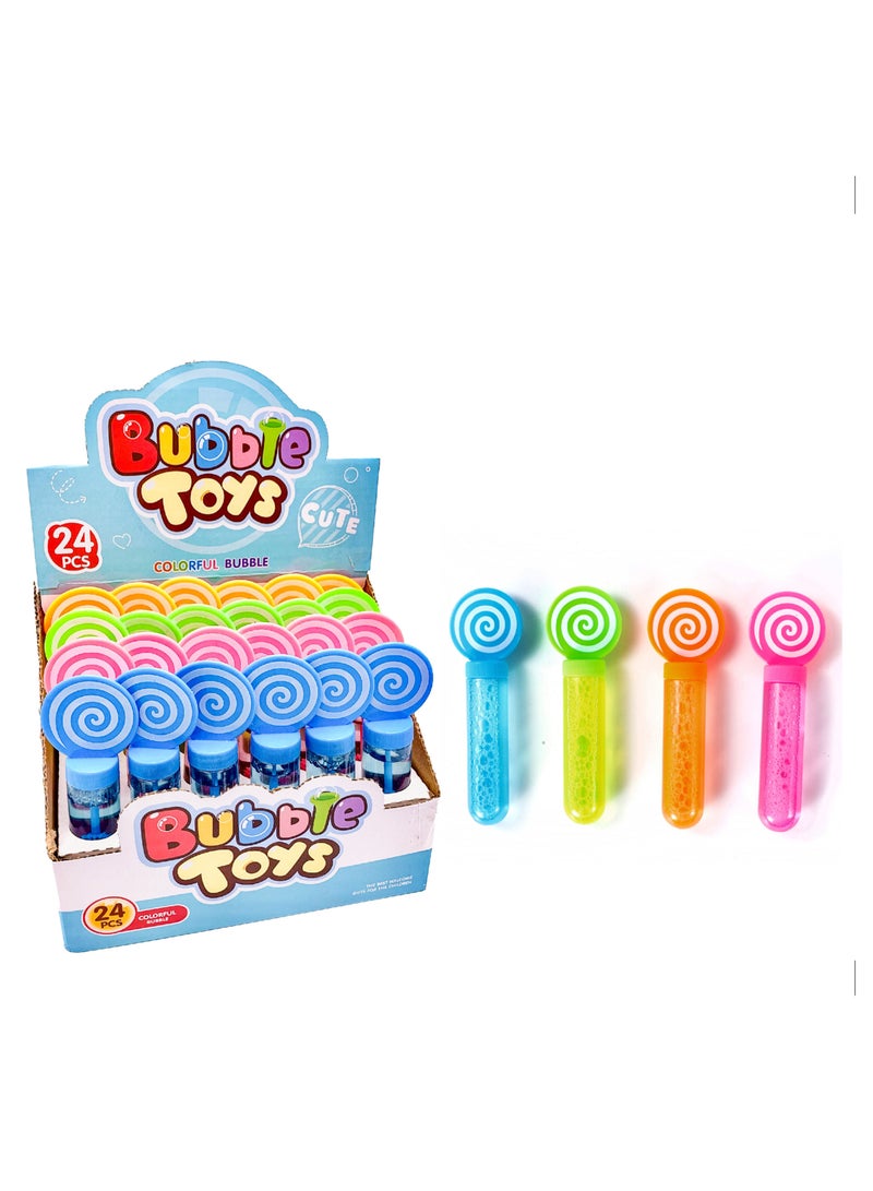 MissTiara 24-Piece Pattern Shaped Mini Bubble Wands Kids Fun Game Party Bubble Gifts - Image 2