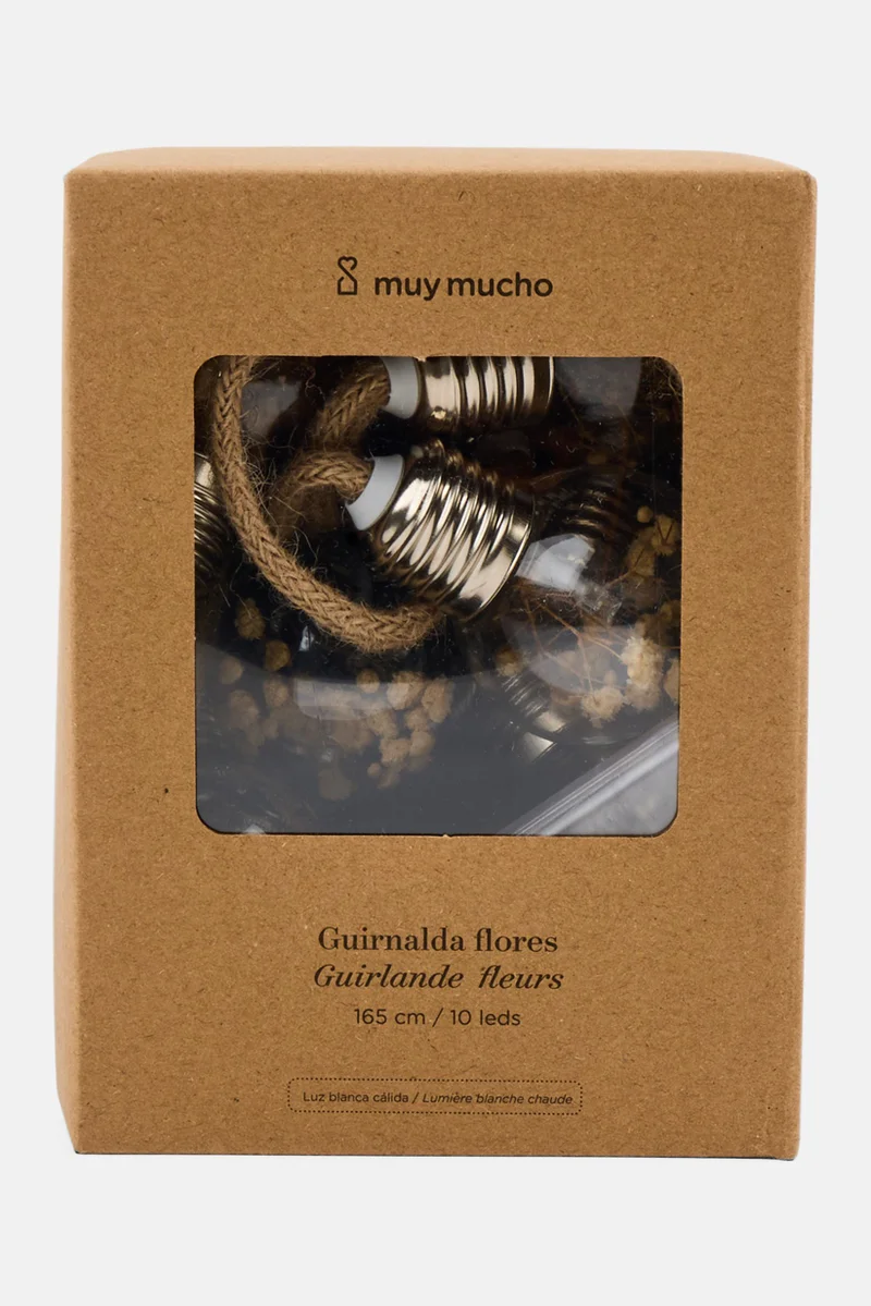 Muy Mucho 10 Led Flower Garland 165 cm, Transparent