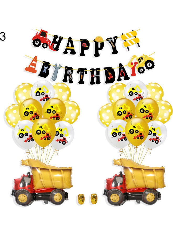 نيبمينينت مجموعة راية تحمل عبارة "Happy Birthday" وبالونات