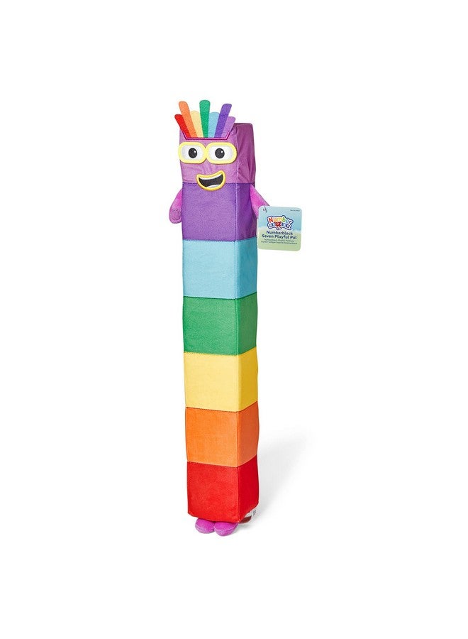 hand2mind hand2mind Numberblock Seven Playful Pal Plush, Numbers for Toddlers, Preschool Math Learning Toys, Stuffed Animal Plushies, Counting Blocks Stuffies, Kids Birthday Gifts, Easter Basket Stuffers - Image 1