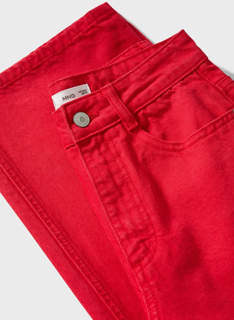 MANGO Kids High Waist Jeans