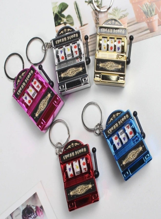 AROAQ Mini Fruit Slot Machine Keychain Lightweight Pendant Lucky Charm Bag Decoration Novelty Gifts for Kids and Adults - Image 3
