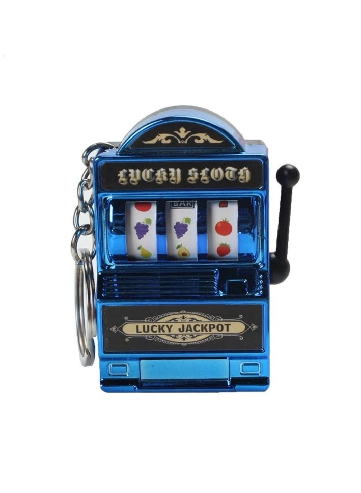AROAQ Mini Fruit Slot Machine Keychain Lightweight Pendant Lucky Charm Bag Decoration Novelty Gifts for Kids and Adults - Image 1