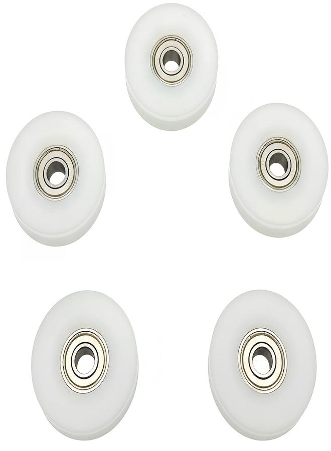 Preamer 46.5mm Round Groove Nylon Pulley Wheels Roller for 6, 8,10mm Rope, with 608zz Bearing - Image 1
