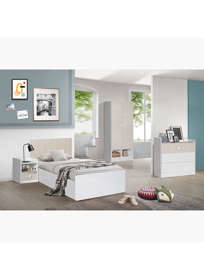 Home Box Vanilla 1-Drawer Nightstand 50 x 40 x 40 cm  - Image 4