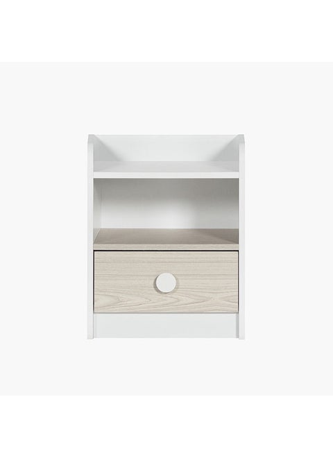Vanilla 1-Drawer Nightstand 50 x 40 x 40 cm