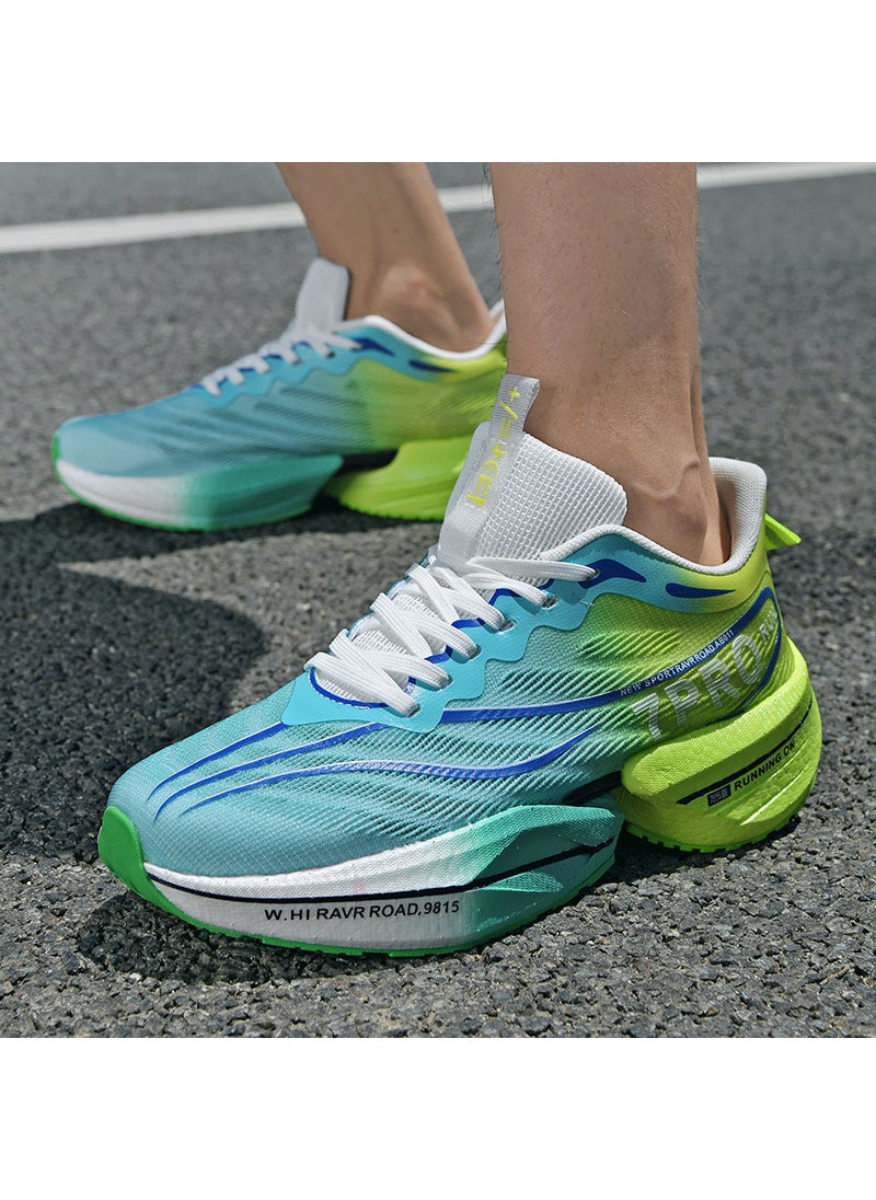 Generic - Cheetah 7Pro Racing Carbon Plate Running Shoes Unisex Breathable Comfortable Popcorn Pattern Mens Womens Couple Style Grass scent - Image 1