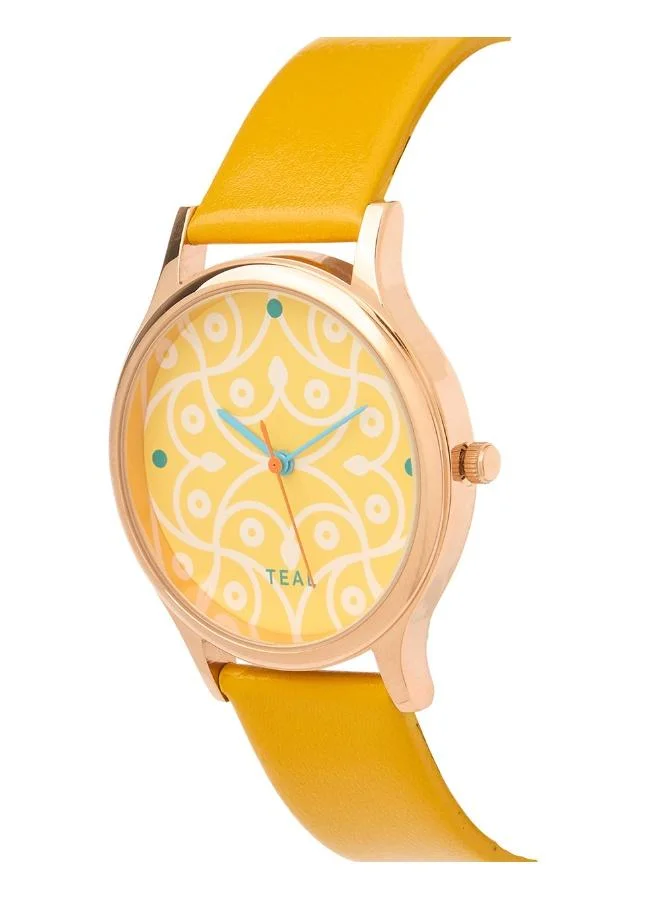 Chumbak  TEAL by Chumbak Pixel Blossom Wrist Watch for Women | Best Price UAE