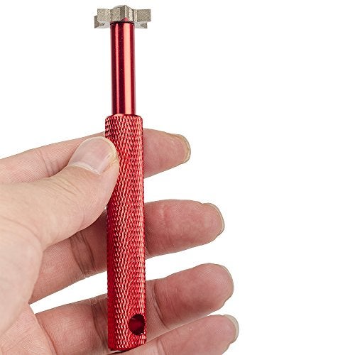 HIFROM Groove Sharpener with 6 Heads - Golf Club Groove Sharpener Re-Grooving Tool and Cleaner Replacement for All Irons Pitching Sand Lob Gap and Approach Wedges and Utility Clubs (2 Red) - Image 4