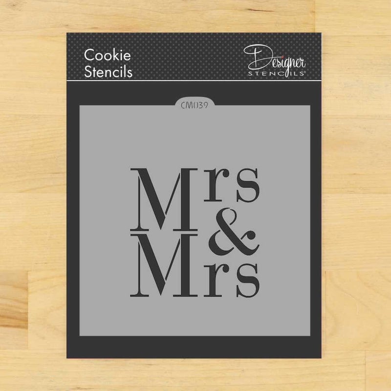 Designer Stencils Mrs & Mrs Cookie and Craft Stencil CM039 by Designer Stencils - Image 1