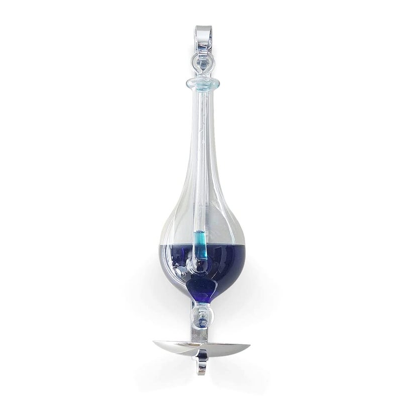 Ambient Weather B1025C Antique Storm Glass Wall Mount Liquid Barometer with Drip Cup - Image 4