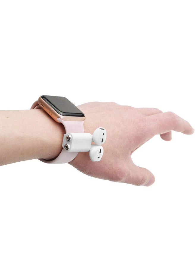 AirPods Watch Band Holder - Compatible with AirPods Pro, AirPods 2, and AirPods 1 - White  - Image 5