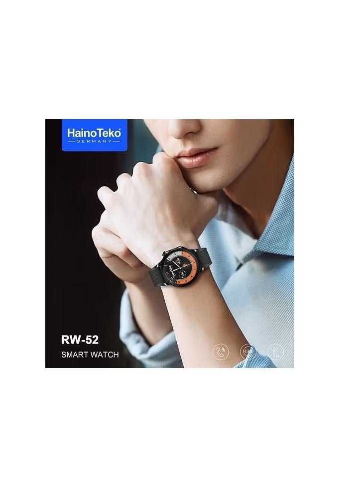 ساعة Haino Teko RW-52 الذكية - شاشة AMOLED - مقاومة للماء IP68 - 3 أحزمة - تدعم المكالمات - Image 5
