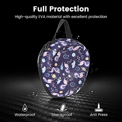 GadgetBite Headphone Carrying EVA Case Earpads Storage Bag Headphone Pouch Portable Anti-Pressure Compatible with Boat 550/Sony WH C510/Flix X1/Sony CH710n/Hyperx Cloud Cases (SWAN Design) - Image 5