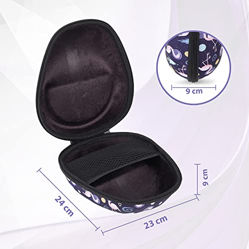 GadgetBite Headphone Carrying EVA Case Earpads Storage Bag Headphone Pouch Portable Anti-Pressure Compatible with Boat 550/Sony WH C510/Flix X1/Sony CH710n/Hyperx Cloud Cases (SWAN Design) - Image 4