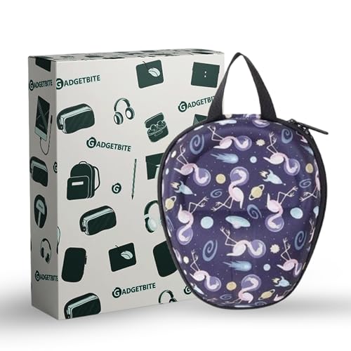 GadgetBite Headphone Carrying EVA Case Earpads Storage Bag Headphone Pouch Portable Anti-Pressure Compatible with Boat 550/Sony WH C510/Flix X1/Sony CH710n/Hyperx Cloud Cases (SWAN Design) - Image 2