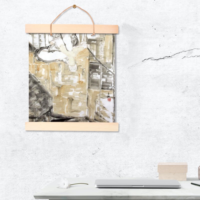 2pcs Magnet Painting Hanging Scroll Painting Frame Painting Posters Hanger - Image 4