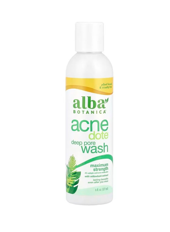 Alba Botanica Deep Pore Wash 6 fl oz 177 ml 