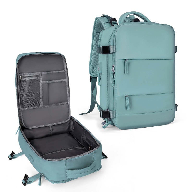 coowoz Travel Backpack For Women Men,Carry On Backpack,Hiking Backpack Waterproof Outdoor Sports Rucksack Casual Daypack Travel Essentialsï¼ˆBlueï¼‰ - Image 1