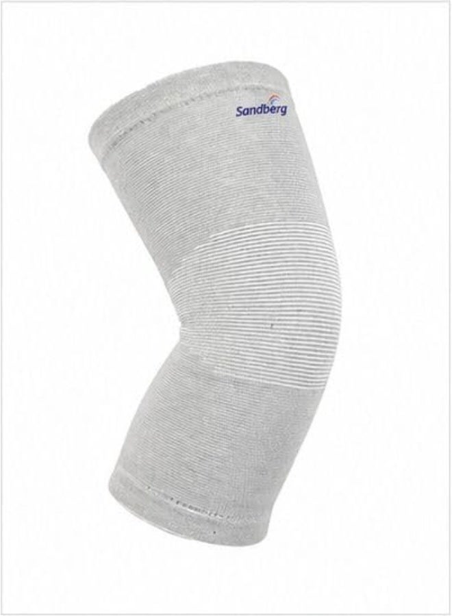 Sandberg Knee Cap for Men & Women | Bamboo Knee Compression Support Sleeve | Soft Padded Stretch Fabric Knees Support for Walking, Training, Sports & General Activities | Grey | 1 Pair | Size 3XL - Image 2