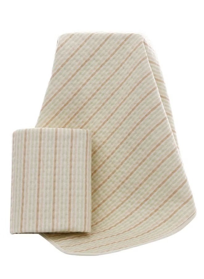 يا إلهي سرير أطفال 50x70 مقاوم للماء/وسادة تغيير ، وسادة سلس البول بأربع طبقات مع واقي فراش قابل للغسل بسطح قطني بنسبة 100 ٪ للرضع والأطفال الصغار والبالغين - Image 3