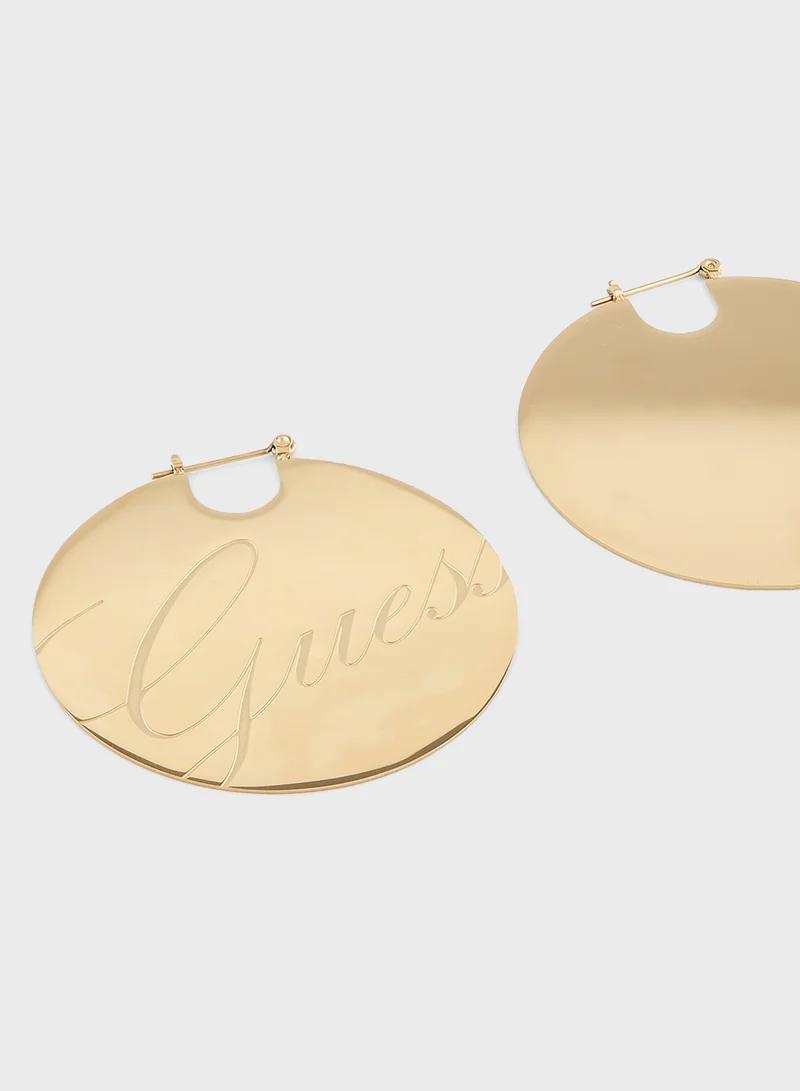 GUESS Full And Round Hoop Earrings